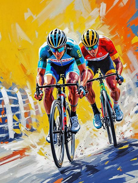 Cycling: the all-decisive sprint by Rix Art