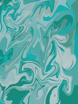 Abstract zeegroen van Mandy Jonen