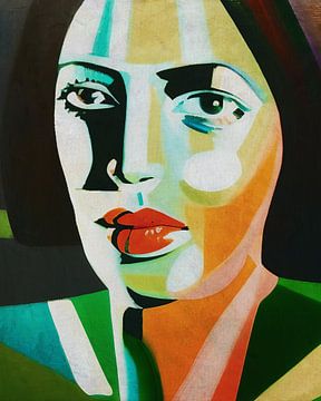 Abstract portrait of a woman 20 by Jan Keteleer