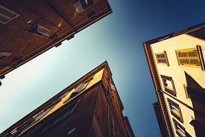Architectuurfotografie Italië – Modena Gebouwen Canvas Verticale Stadskunst 02