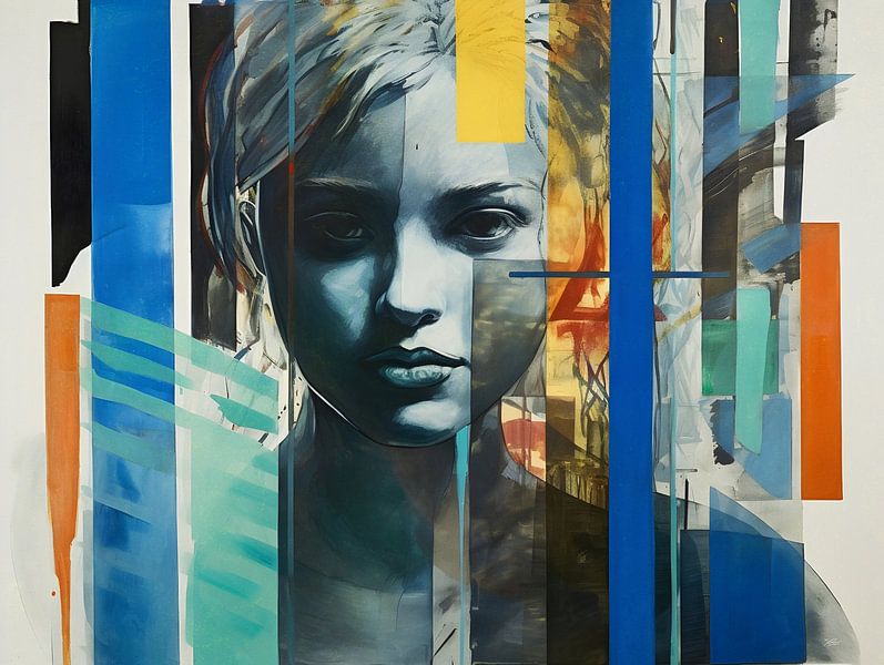 Soziales Kunstmädchen (AI) von Raymond Wijngaard