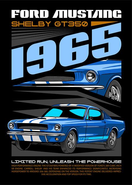 Ford Mustang Shelby GT350 Muscle Car by Adam Khabibi