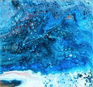 Sea (abstract) sur Angelique van 't Riet