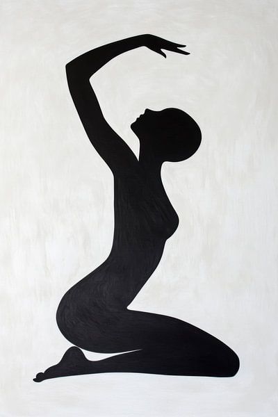 Sinnliche Eleganz in Schwarzweiß von Poster Art Shop