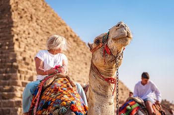 Camel ride at the Pyramids of Giza