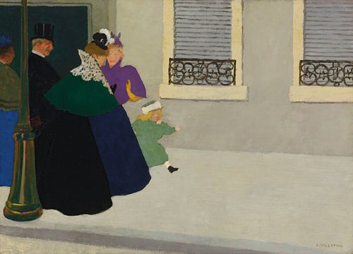 Op de promenade, Félix Vallotton