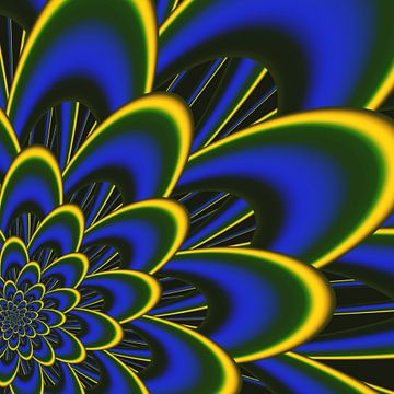 blüte 2 modern abstrakt von Claudia Gründler