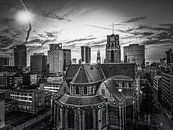 St. Laurenskerk Rotterdam in black and white by Rene van Heerdt thumbnail