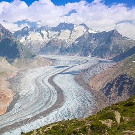 Le grand glacier d'Aletsch vu de Riederalp sur Rob Kints