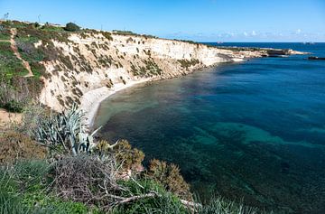 Kustlandschap bij Marsaxlokk, dieptezicht