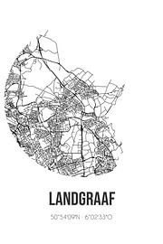 Landgraaf (Limburg) | Carte | Noir et Blanc sur Affiches de lieux