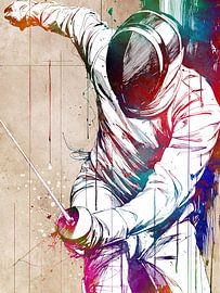 Fencing sport art #fencing #sport