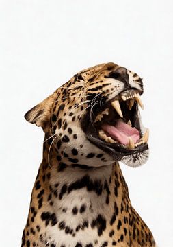 Ongetemde kracht – Luipaard in volle kleur van Urbanwolves