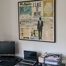Customer photo: I LIKE IT HERE by db Waterman, on canvas