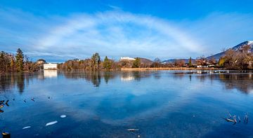 A halo over the Leopoldskroner Weiher pond by Christa Kramer