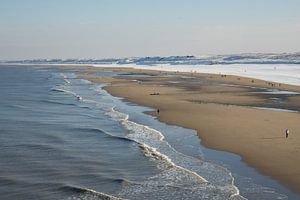 Strand van Scheveningen in de winter
