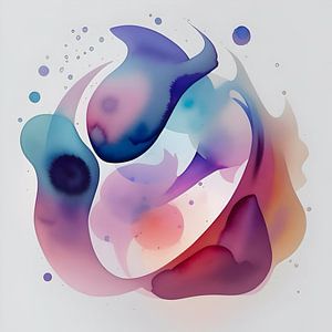 Organische Formen in Aquarell 4