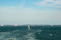 Segelschiffe für Terschelling auf dem Wattenmeer
