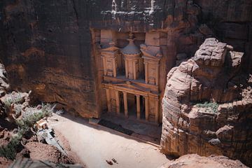 De Historische Stad Petra in Jordanië II van fromkevin