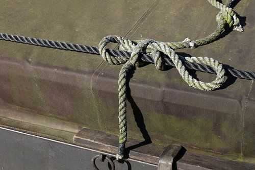 scheepstouw op boot