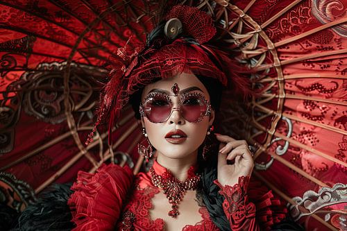 digitaal portret vrouw