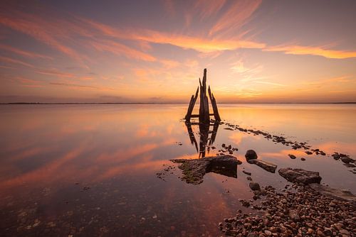 Zonsopkomst bij het Arendshoofd aan het Grevelingenmeer