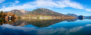 Panorama automnal au lac Wolfgangsee