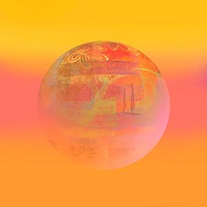 Die toskanische Sonne. Orange.