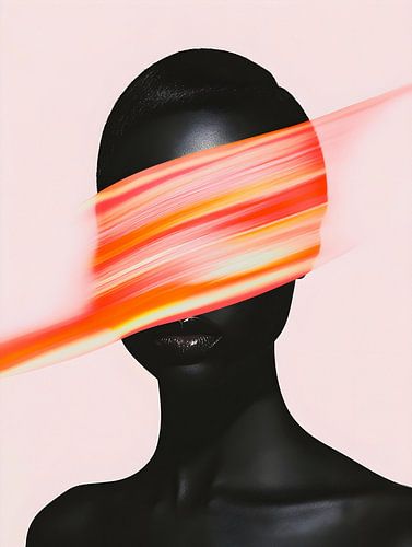 Eine Spielkarte aus Farbe und Kunst