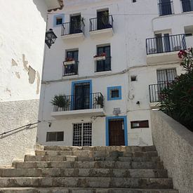 Gluren in de straten van Ibiza  van Tessel Robbertsen