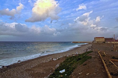 L'heure dorée sur la mer Tyrrhénienne à Termini Imerese sur Silva Wischeropp