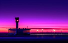 Blue hour at the airport