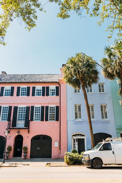 Rainbow Row, Charleston by Erna Drion