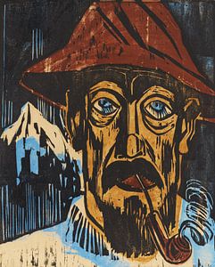 Max Pechstein, Rauchender Schweizer, 1923