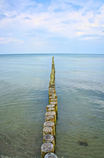 Single groyne on the Baltic Sea by Martin Köbsch
