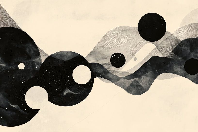 Abstrakte Weltraumgestaltung von Poster Art Shop