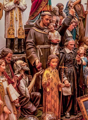 Heiligenbeelden in Museum Vaals