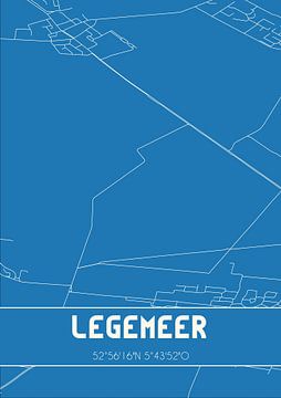 Blueprint | Map | Legemeer (Fryslan) by Rezona