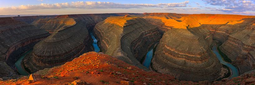 Lever de soleil au parc d'État de Goosenecks, Utah par Henk Meijer Photography