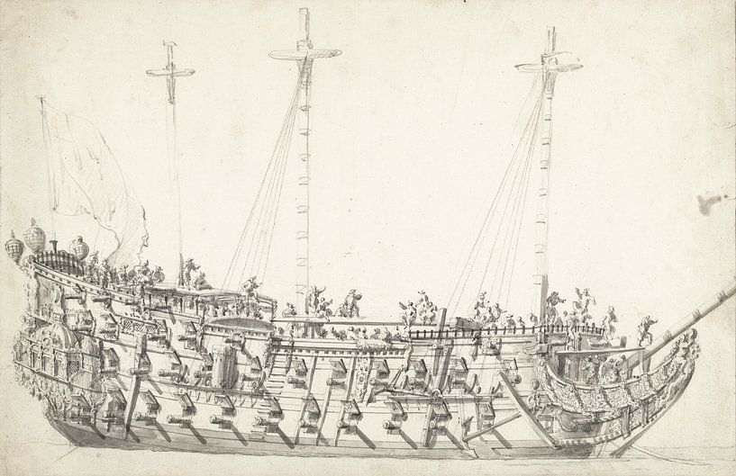 Navire de guerre, 1622 - 1707 par Atelier Liesjes