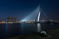 Rotterdam: de Erasmusbrug bij nacht