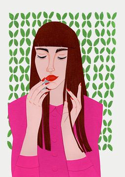 Red lipstick by Karolina Grenczyk
