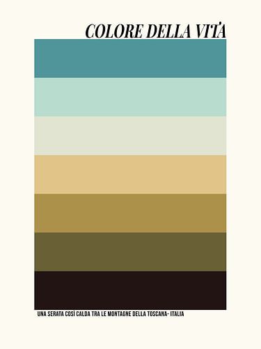 ‘Una serata così calda tra le montagne della Toscana, Italia’ (Zo’n warme avond in de bergen van Toscane, Italië)