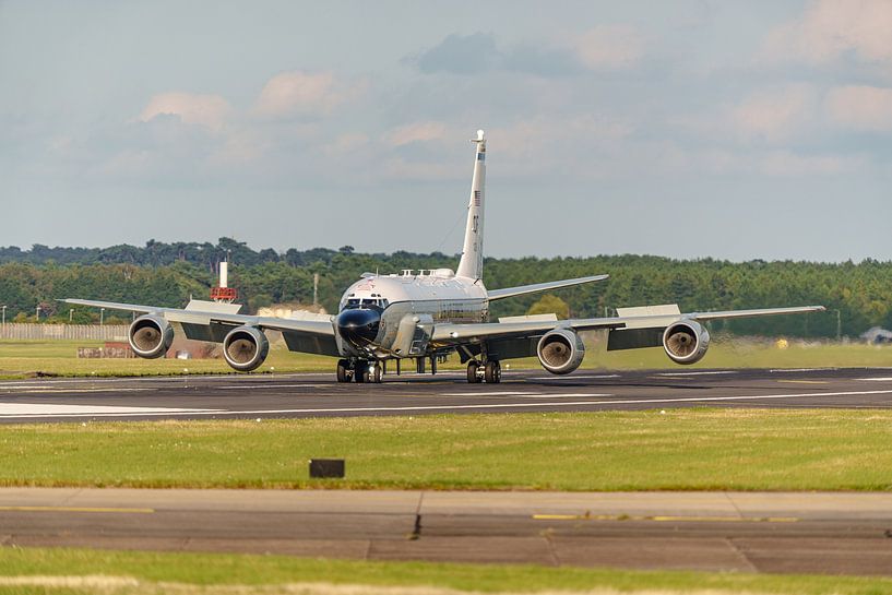 Landing U.S. Air Force Boeing RC-135 Rivet Joint. by Jaap van den Berg