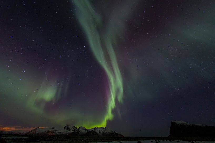 Aurora Borealis - Polarlichter auf den Lofoten von Dieter Meyrl