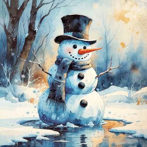 Schmelzender Schneemann
