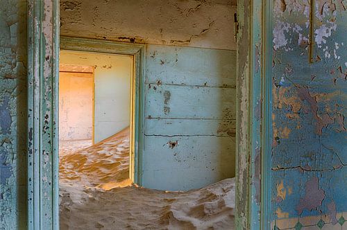 Maisons abandonnées dans le désert de Namibie
