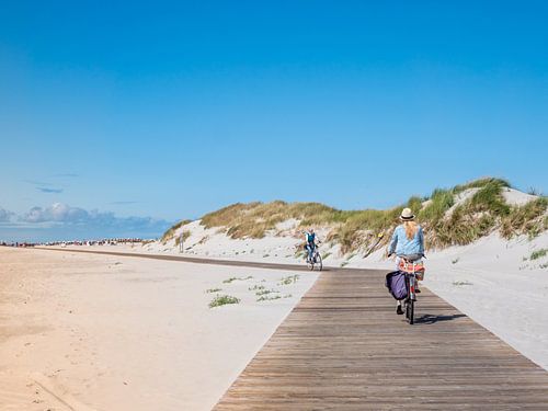 Strandpad aan de Noordzee in Sankt Peter-Ording