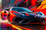Ferrari super sports car in instant view by A.D. Digital ART thumbnail