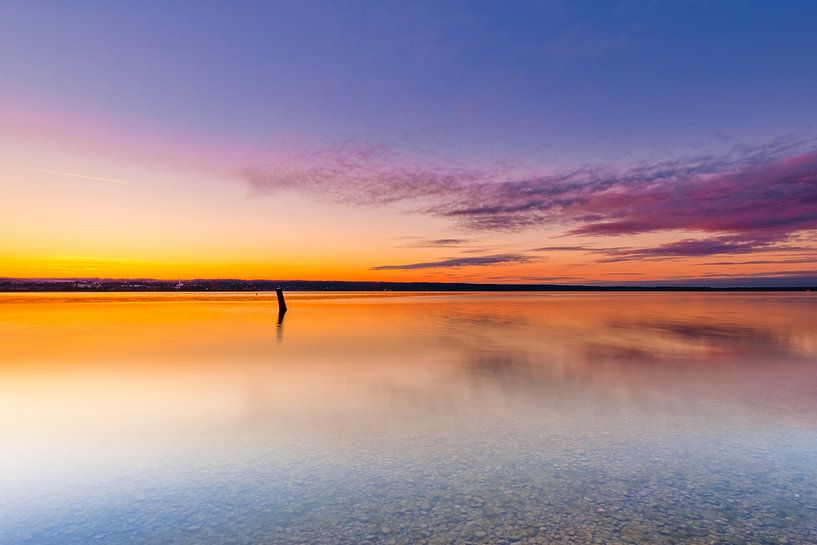 Kleurenspel aan de Ammersee van Christina Bauer Photos